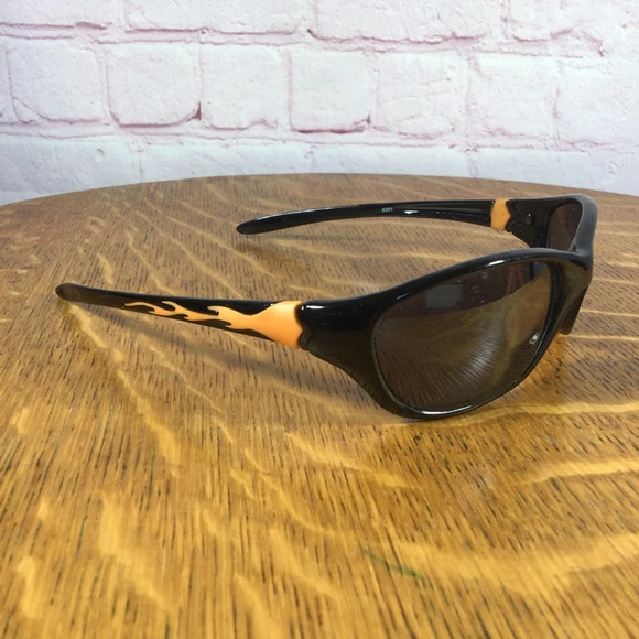 Black and Orange Frame Sunglasses - Picture 1 of 4